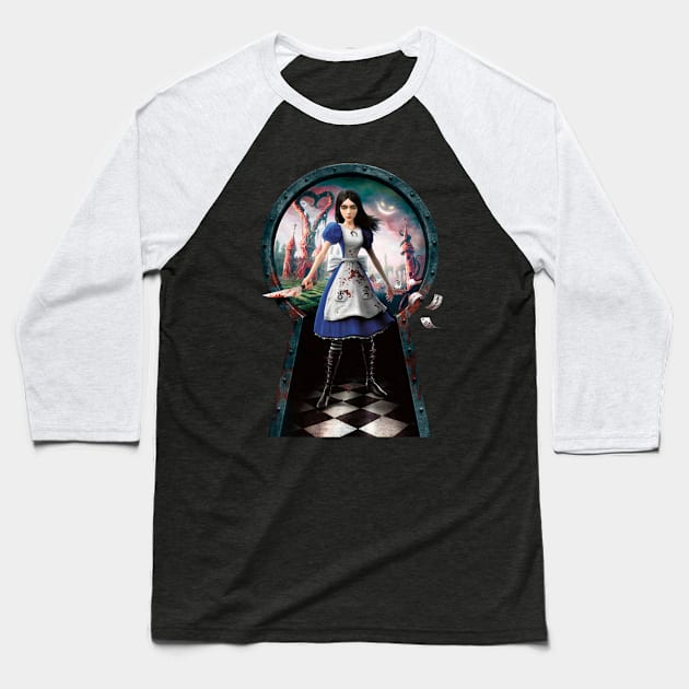 Alice: Madness Returns Baseball T-Shirt by Lhethril